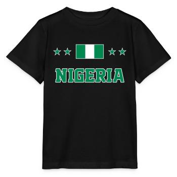 Nigéria - T-shirt bio MINI CREATOR Stanley/Stella Enfant - noir - Devant - Mikhail (115cm)