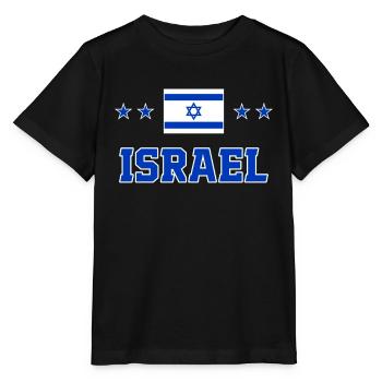 Israel - Stanley/Stella MINI CREATOR Kids’ T-Shirt - black - Front - Mikhail (115cm)