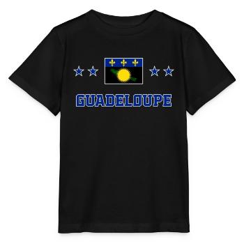 Guadeloupe - Stanley/Stella Kinder T-Shirt MINI CREATOR  - Schwarz - Vorne - Mikhail (115cm)