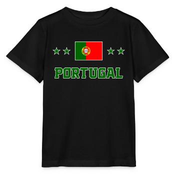 Portugal - Stanley/Stella MINI CREATOR Kids’ T-Shirt - black - Front - Mikhail (115cm)