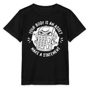 Accountant Tax Advisor Calculator - Stanley/Stella MINI CREATOR Kids’ T-Shirt - black - Front - Mikhail (115cm)