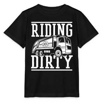 Truck Driver Trucker Truck Driver Driver - Stanley/Stella MINI CREATOR Kids’ T-Shirt - black - Front - Mikhail (115cm)