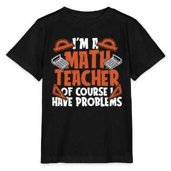 Math Teacher Math Teacher Wheelchair - Stanley/Stella MINI CREATOR Kids’ T-Shirt - black - Front - Mikhail (115cm)
