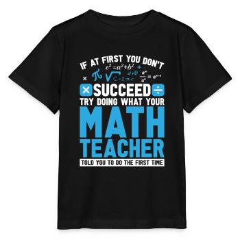 Math Teacher Math Teacher Equations - Stanley/Stella MINI CREATOR Kids’ T-Shirt - black - Front - Mikhail (115cm)