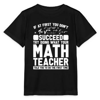 Math Teacher Math Teacher Sarcastic - Stanley/Stella MINI CREATOR Kids’ T-Shirt - black - Front - Mikhail (115cm)