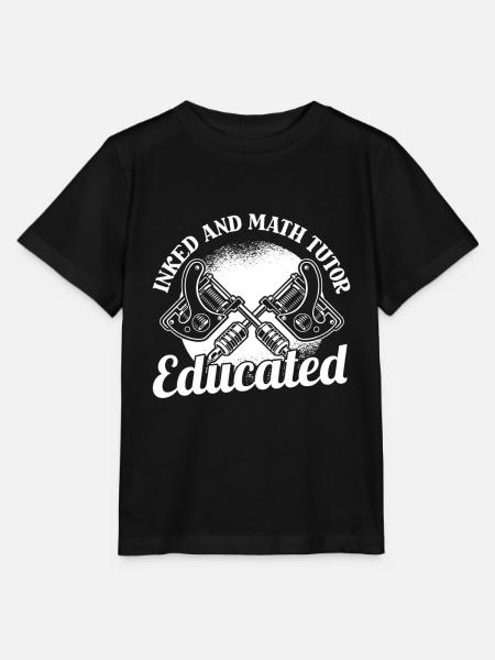 Mathelehrer Mathe Lehrer Tätowierung - Stanley/Stella Kinder T-Shirt MINI CREATOR - Schwarz