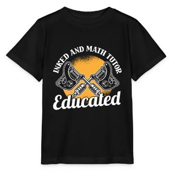Mathelehrer Mathe Lehrer Tätowierung - Stanley/Stella Kinder T-Shirt MINI CREATOR  - Schwarz - Vorne - Mikhail (115cm)
