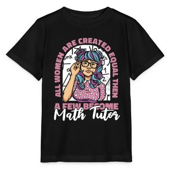 Math Teacher Math Teacher Wheelchair - Stanley/Stella MINI CREATOR Kids’ T-Shirt - black - Front - Mikhail (115cm)