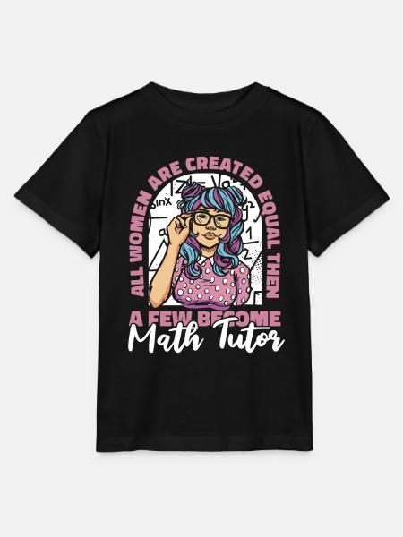 Math Teacher Math Teacher Wheelchair - Stanley/Stella MINI CREATOR Kids’ T-Shirt - black
