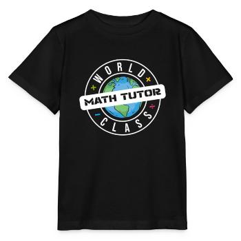 Professeur de mathématiques Professeur de mathématiques Tuteur de mathématiques - T-shirt bio MINI CREATOR Stanley/Stella Enfant - noir - Devant - Mikhail (115cm)