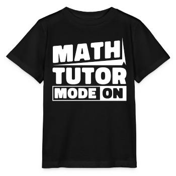 Professeur de mathématiques Professeur de mathématiques Tuteur de mathématiques - T-shirt bio MINI CREATOR Stanley/Stella Enfant - noir - Devant - Mikhail (115cm)