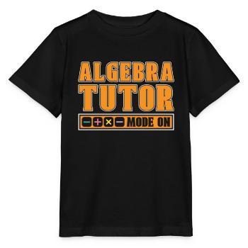 Mathelehrer Mathe Lehrer Algebra - Stanley/Stella Kinder T-Shirt MINI CREATOR  - Schwarz - Vorne - Mikhail (115cm)