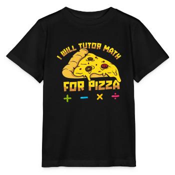Math Teacher Math Teacher Pizza - Stanley/Stella MINI CREATOR Kids’ T-Shirt - black - Front - Mikhail (115cm)