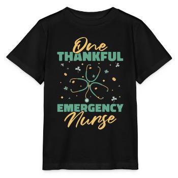 Krankenschwester Stethoskop - Stanley/Stella Kinder T-Shirt MINI CREATOR  - Schwarz - Vorne - Mikhail (115cm)