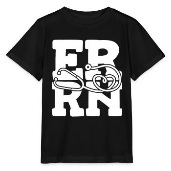 Infirmière Infirmière d’urgence He Rn - T-shirt bio MINI CREATOR Stanley/Stella Enfant - noir - Devant - Mikhail (115cm)
