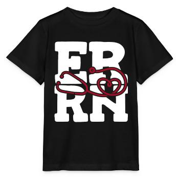 Krankenschwester Herz Notfall Krankenschwester - Stanley/Stella Kinder T-Shirt MINI CREATOR  - Schwarz - Vorne - Mikhail (115cm)