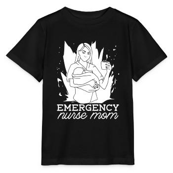 Krankenschwester Mutter Notfall Krankenschwester - Stanley/Stella Kinder T-Shirt MINI CREATOR  - Schwarz - Vorne - Mikhail (115cm)
