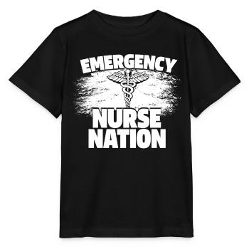 Infirmière d’urgence Nurse Nation - T-shirt bio MINI CREATOR Stanley/Stella Enfant - noir - Devant - Mikhail (115cm)