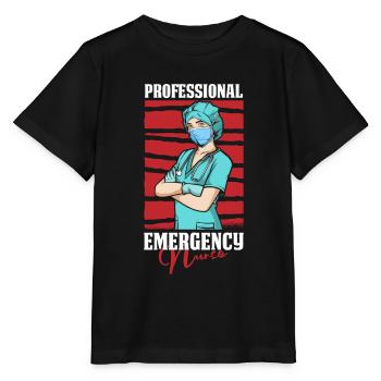 Nurse Professional - Stanley/Stella MINI CREATOR Kids’ T-Shirt - black - Front - Mikhail (115cm)
