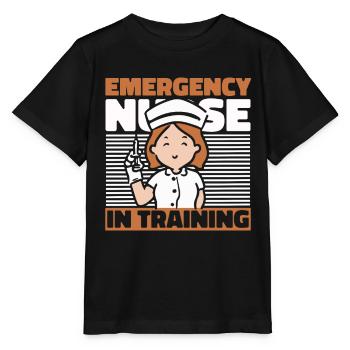 Krankenschwester Ausbildung - Stanley/Stella Kinder T-Shirt MINI CREATOR  - Schwarz - Vorne - Mikhail (115cm)