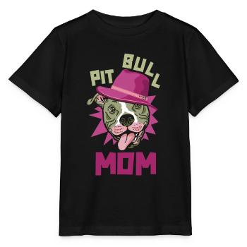 Pitbull Mom Pitbull Prohibition Mom - Stanley/Stella MINI CREATOR Kids’ T-Shirt - black - Front - Mikhail (115cm)