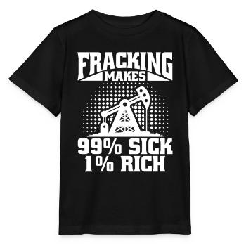 Ölfeld Bohrinsel Fracking - Stanley/Stella Kinder T-Shirt MINI CREATOR  - Schwarz - Vorne - Mikhail (115cm)