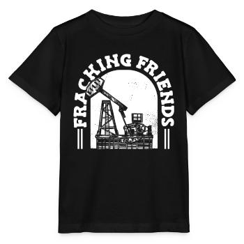 Ölfeld Bohrinsel Anlage Fracking - Stanley/Stella Kinder T-Shirt MINI CREATOR  - Schwarz - Vorne - Mikhail (115cm)