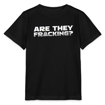 Ölfeld Bohrinsel Fracking - Stanley/Stella Kinder T-Shirt MINI CREATOR  - Schwarz - Vorne - Mikhail (115cm)