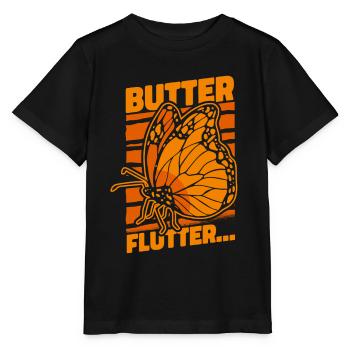 Papillons de jardin de papillons - T-shirt bio MINI CREATOR Stanley/Stella Enfant - noir - Devant - Mikhail (115cm)