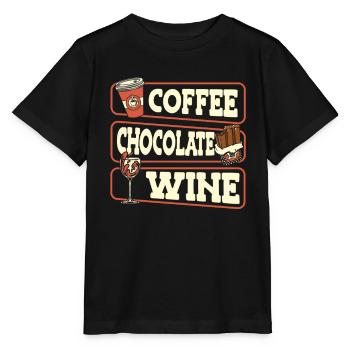 Café Café Café Froid Vin - T-shirt bio MINI CREATOR Stanley/Stella Enfant - noir - Devant - Mikhail (115cm)