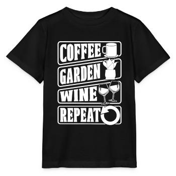 Café Café Jardin Café Vin - T-shirt bio MINI CREATOR Stanley/Stella Enfant - noir - Devant - Mikhail (115cm)