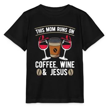 Café Café Mère Café Vin - T-shirt bio MINI CREATOR Stanley/Stella Enfant - noir - Devant - Mikhail (115cm)