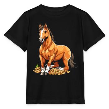 Sports équestres équestres à cheval - T-shirt bio MINI CREATOR Stanley/Stella Enfant - noir - Devant - Mikhail (115cm)