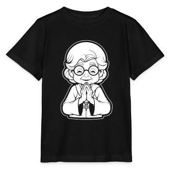 Christian Christianity Granny - Stanley/Stella MINI CREATOR Kids’ T-Shirt - black - Front - Mikhail (115cm)