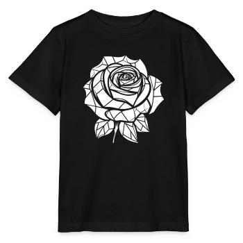 Rose rouge Goth - T-shirt bio MINI CREATOR Stanley/Stella Enfant - noir - Devant - Mikhail (115cm)