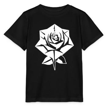 Rose rouge Goth - T-shirt bio MINI CREATOR Stanley/Stella Enfant - noir - Devant - Mikhail (115cm)