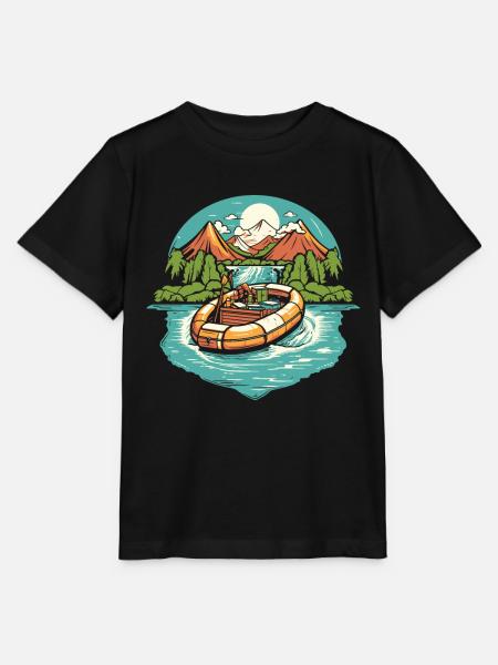 Rafting - Stanley/Stella Kinder T-Shirt MINI CREATOR - Schwarz