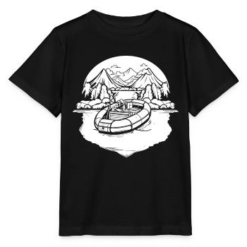 Rafting - T-shirt bio MINI CREATOR Stanley/Stella Enfant - noir - Devant - Mikhail (115cm)