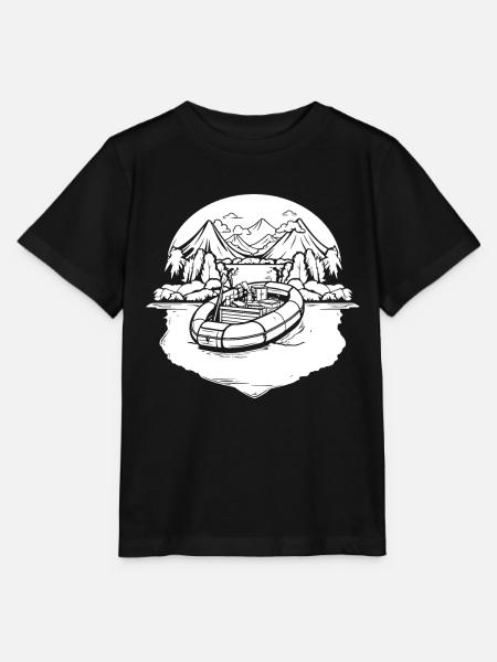 Rafting - Stanley/Stella Kinder T-Shirt MINI CREATOR - Schwarz