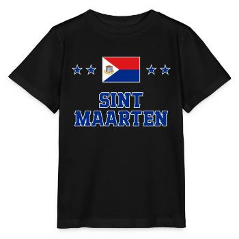 Sint Maarten - T-shirt bio MINI CREATOR Stanley/Stella Enfant - noir - Devant - Mikhail (115cm)