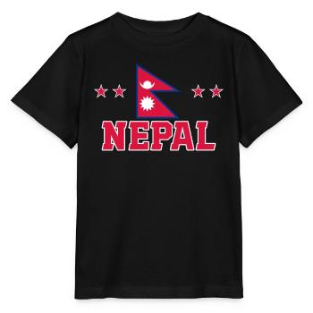 Nepal - Stanley/Stella MINI CREATOR Kids’ T-Shirt - black - Front - Mikhail (115cm)