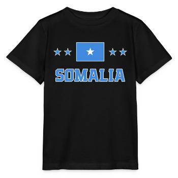Somalia - Stanley/Stella Kinder T-Shirt MINI CREATOR  - Schwarz - Vorne - Mikhail (115cm)