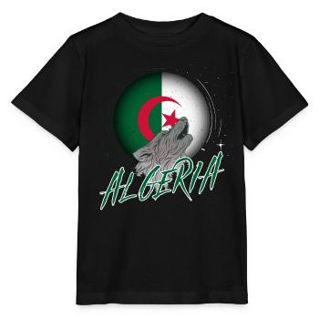 Algeria - Stanley/Stella MINI CREATOR Kids’ T-Shirt - black - Front - Mikhail (115cm)