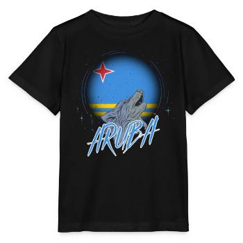 Aruba - Stanley/Stella Kinder T-Shirt MINI CREATOR  - Schwarz - Vorne - Mikhail (115cm)