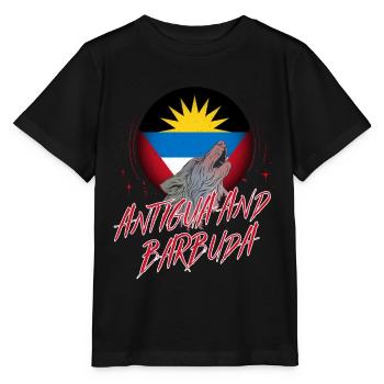 Antigua and Barbuda - Stanley/Stella MINI CREATOR Kids’ T-Shirt - black - Front - Mikhail (115cm)