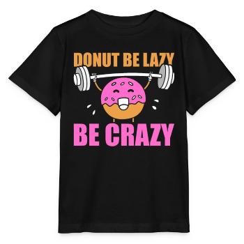 Donut Fitness Donut Gym - T-shirt bio MINI CREATOR Stanley/Stella Enfant - noir - Devant - Mikhail (115cm)