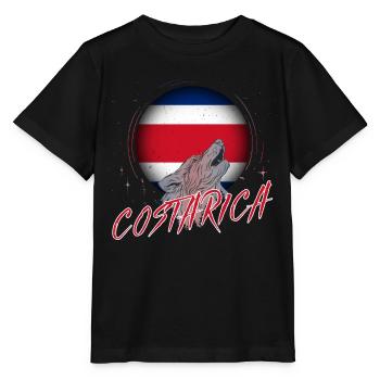 Costa Rica - Stanley/Stella Kinder T-Shirt MINI CREATOR  - Schwarz - Vorne - Mikhail (115cm)