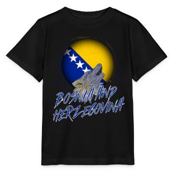 Bosnia and Herzegovina - Stanley/Stella MINI CREATOR Kids’ T-Shirt - black - Front - Mikhail (115cm)