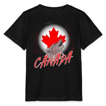 Kanada - Stanley/Stella Kinder T-Shirt MINI CREATOR  - Schwarz - Vorne - Mikhail (115cm)