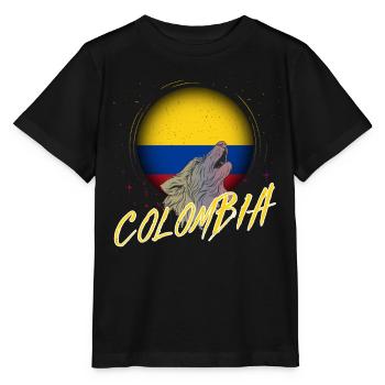 Kolumbien - Stanley/Stella Kinder T-Shirt MINI CREATOR  - Schwarz - Vorne - Mikhail (115cm)